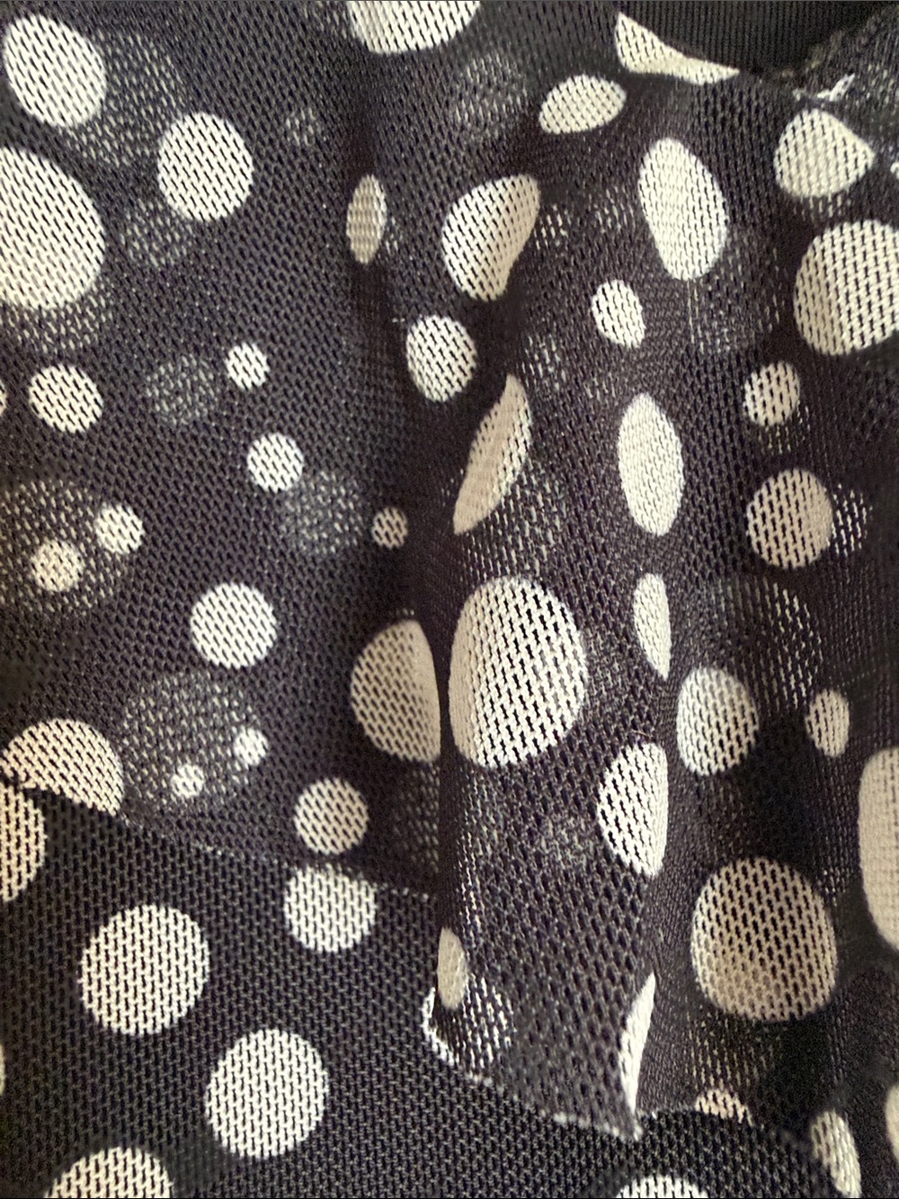 Zara Black and White Polka Dot Ruffle Asymmetric Cami - Picture 5 of 6